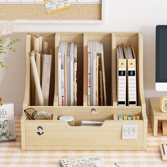 Bookshelf Desktop Office Folder Storage Rack - globaltradeleader