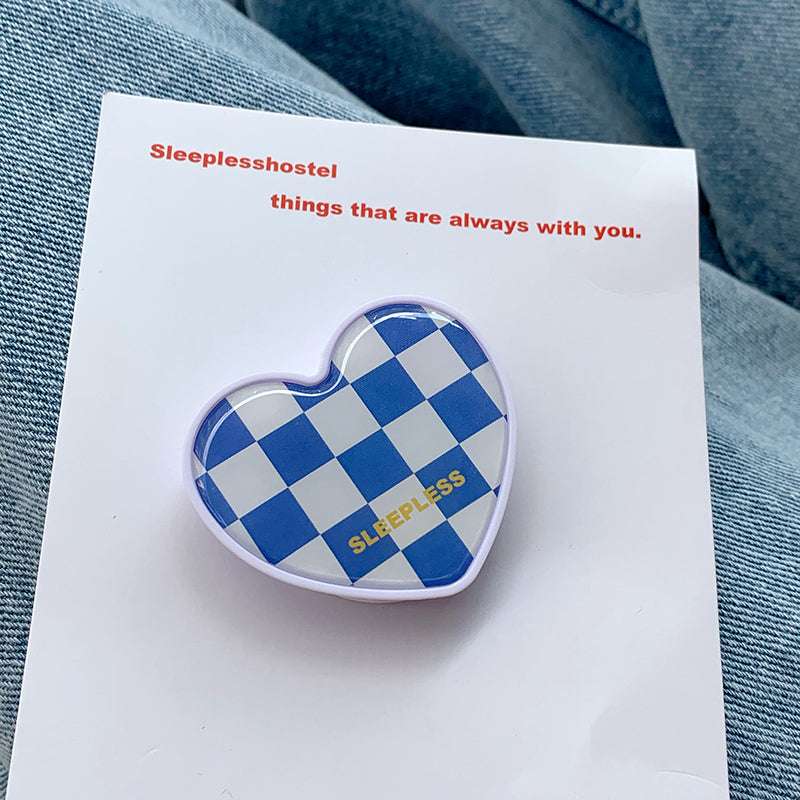 Irregular Checkerboard Telescopic Mobile Phone Holder