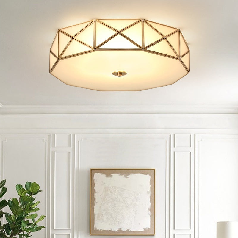 All Copper American Simple Led Ceiling Lamp Modern - globaltradeleader
