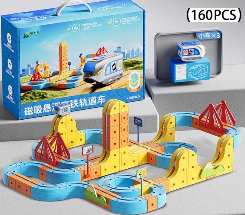 Children's Educational Electric Magnetic High-speed Rail Track Assembling Toys