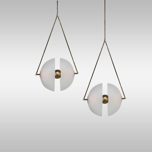 Post-modern Exhibition Hall Glass Window Chandelier - globaltradeleader