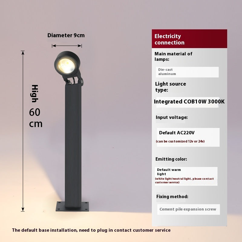 Lawn Lamp Courtyard Outdoor Waterproof Floor Outlet Power-on - globaltradeleader
