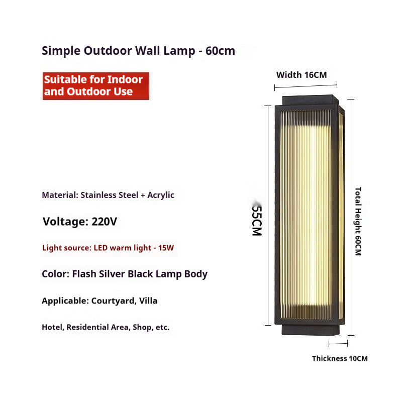 Outdoor Wall Lamp Waterproof Stainless Steel - globaltradeleader