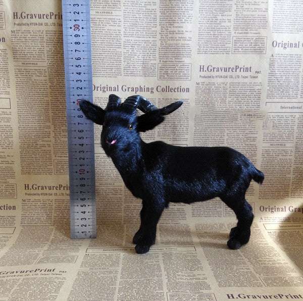 Simulation Black Goat Model Teaching Material Props