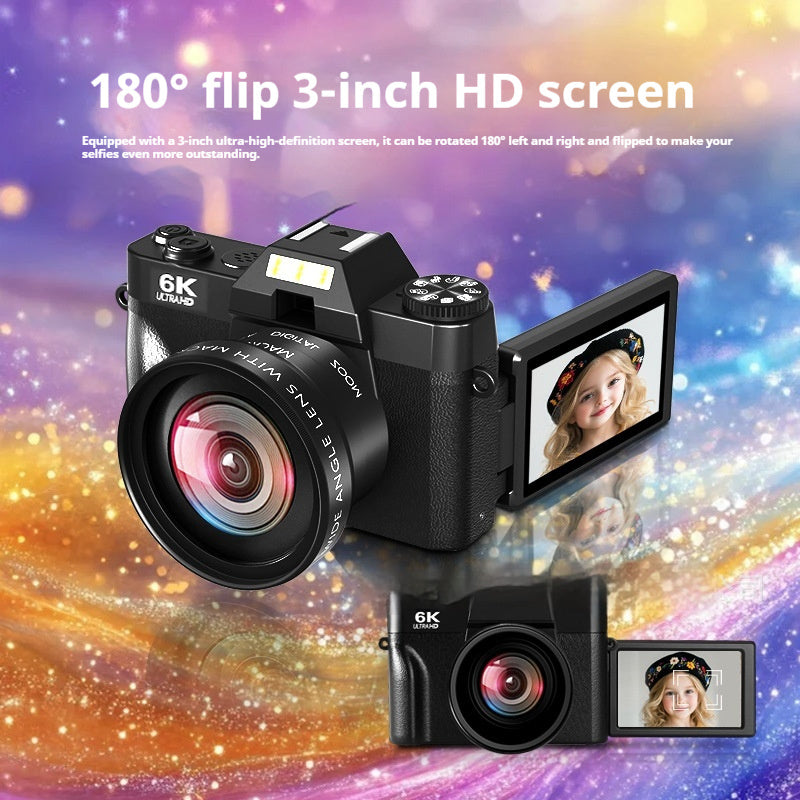 6K HD Digital Camera Mirrorless Camera Retro - globaltradeleader