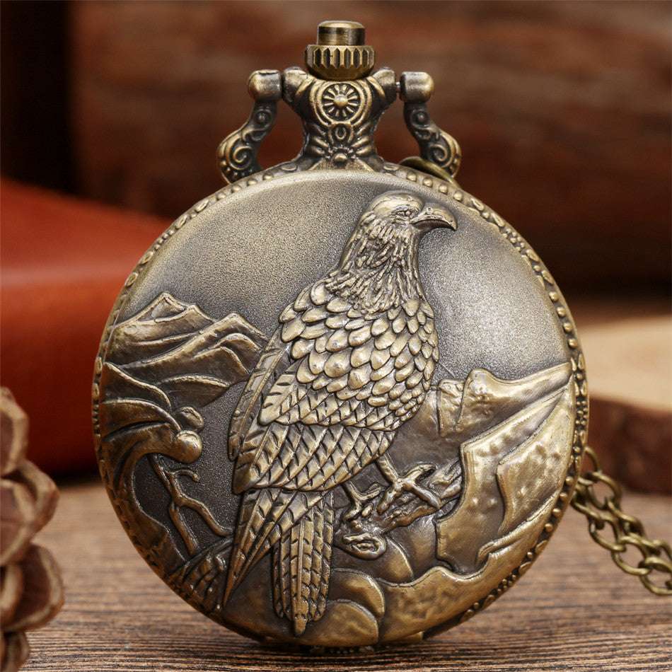 Eagle Bird Animal Pattern Pocket Watch