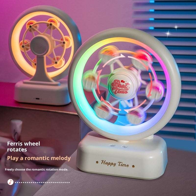 Ferris Wheel Bluetooth Speaker Rechargeable Music Box Atmosphere Table Lamp - globaltradeleader