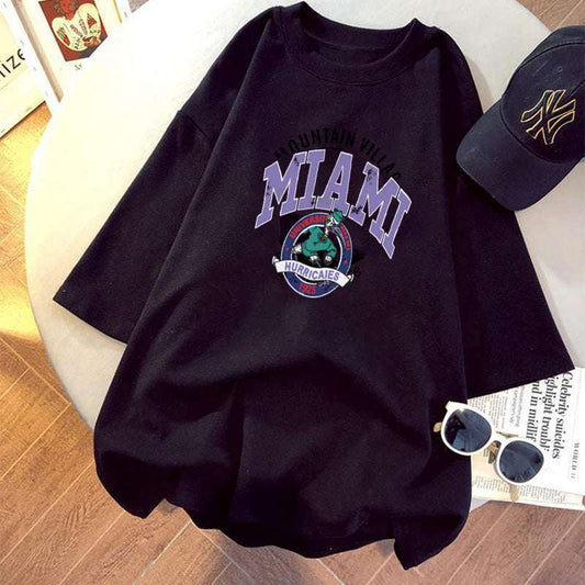 Women's Loose All Match Cotton Short Sleeves