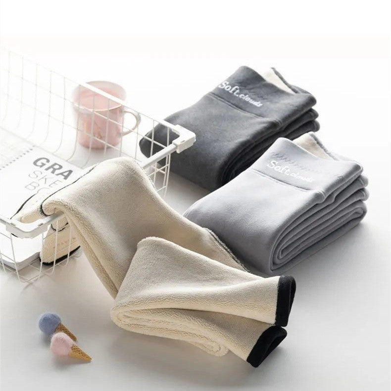 Women's High Waist Plus Velvet Thick Slim Slimming Leggings - globaltradeleader