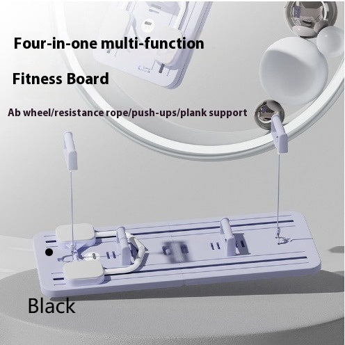 Multifunctional Fitness Board Flat Support Chest And Abdominal Muscle Equipment Household Abdominal Wheel - globaltradeleader