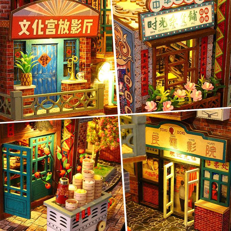 Diy Cottage Era Mark Hand-assembled 3D Puzzle Model Miniature House Model Ornaments