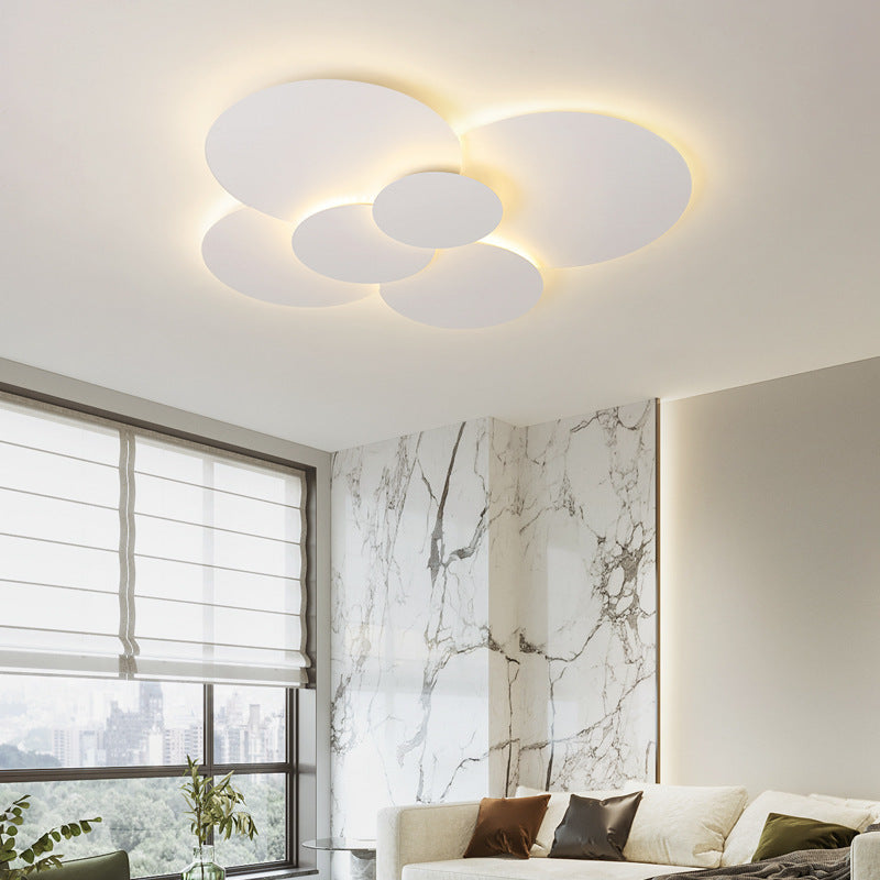 Simple Modern White Round Combination Ceiling Lamp - globaltradeleader
