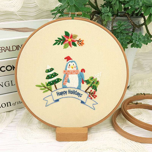 Embroidery Diy Material Package For Beginners Christmas Series