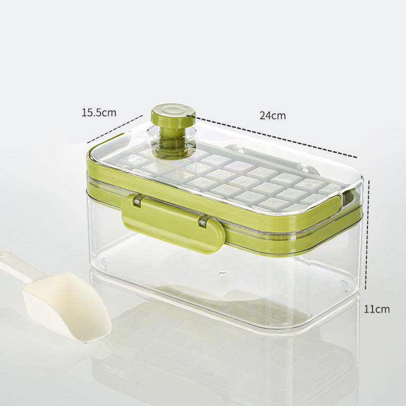 New Silicone Press Ice Maker Single Double Layer Square Ice Cube Mold - globaltradeleader