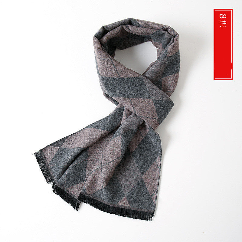 Men's Extended Cashmere All-match Warm Scarf