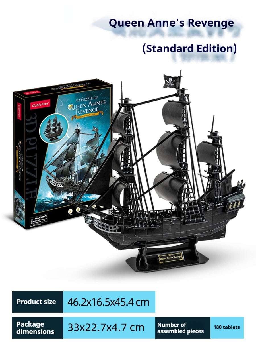 Puzzle Model Paper Tiedani Ship Model Hand-assembled Decoration Gift