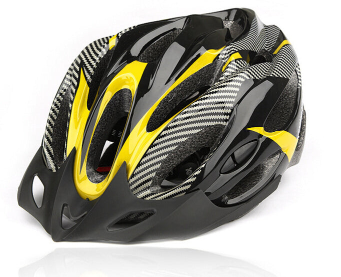 Carbon Fiber Texture Split Helmet Mountain Bike Hat