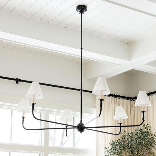 All Copper Living Room Chandelier American Simple Design - globaltradeleader