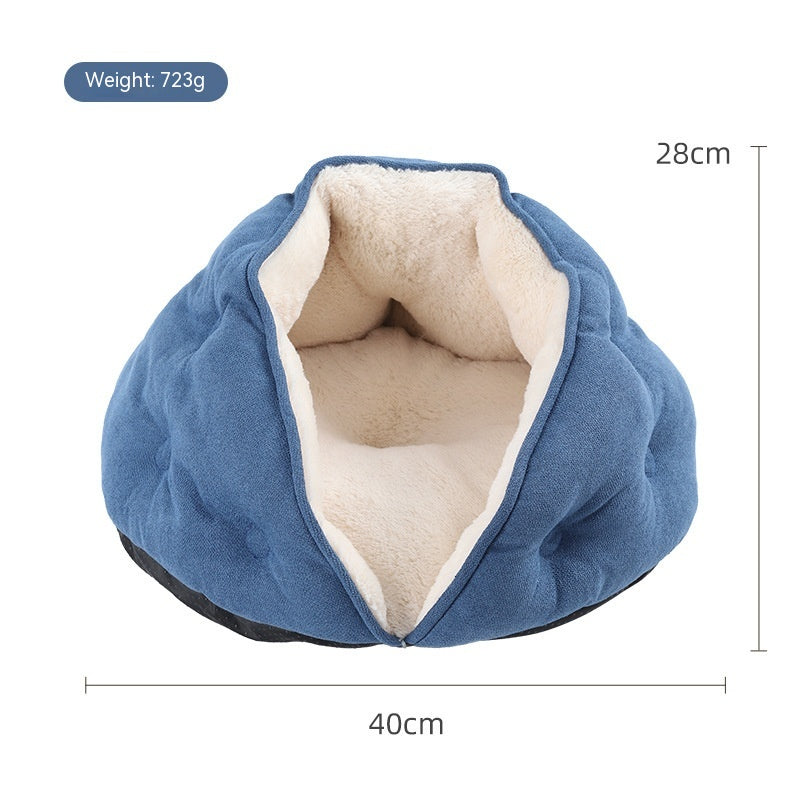 Pet Short Plush Shell Dumpling Nest Fleece Warm