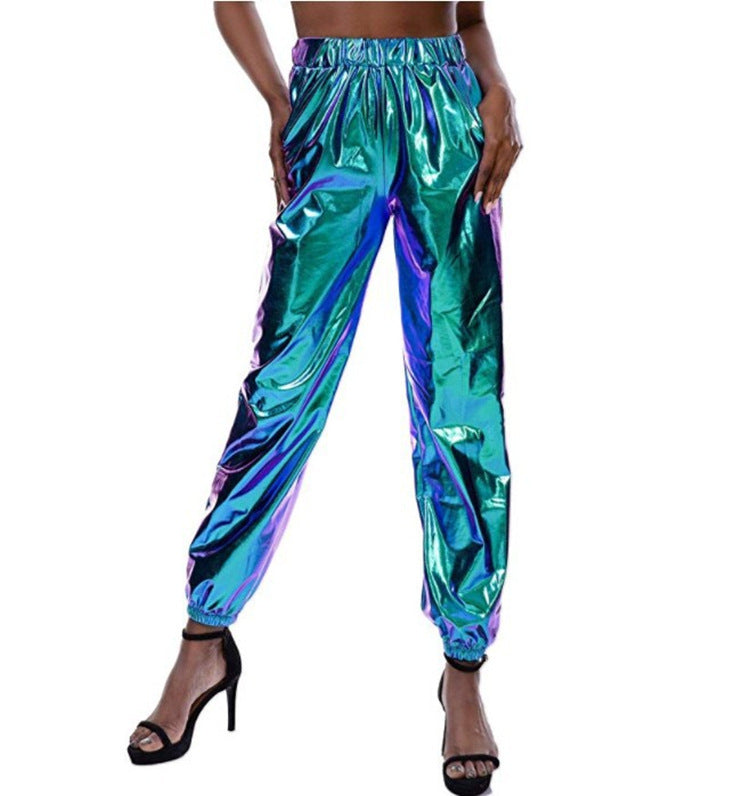 Fashion Casual Colorful Solid Color High-elastic Women's Trousers - globaltradeleader