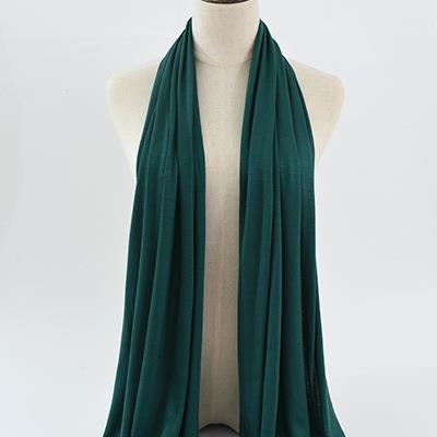 Pure Color Rayon Jersey Ethnic Women's Scarf Mercerized Cotton Modal Headcloth Scarf