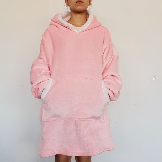 Flannel Lazy Fleece-lined Thickened Double Layer Composite Pullovers Home Wear - globaltradeleader