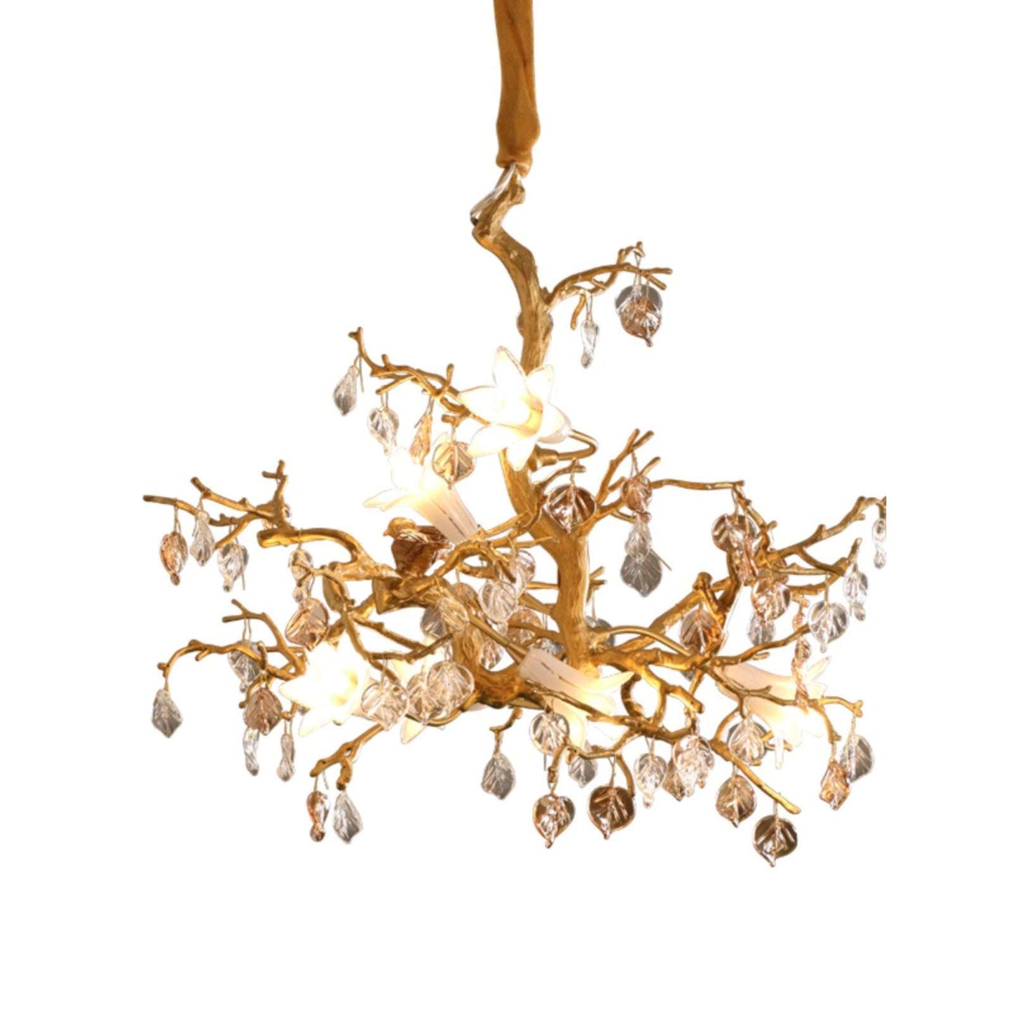 Copper Branch Chandelier Creative Crystal Chandelier - globaltradeleader