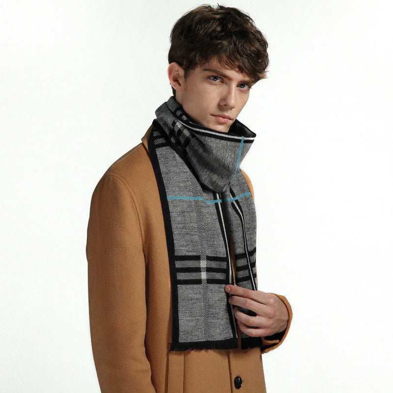 Men's Extended Cashmere All-match Warm Scarf