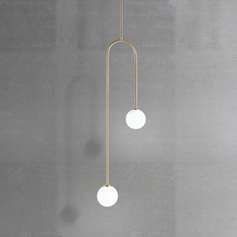 Minimalist Creative Glass Ball Candle Chandelier - globaltradeleader
