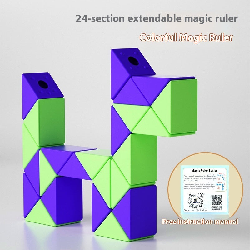 Glass Rubik's Snake Full Set Detachable Toys - globaltradeleader