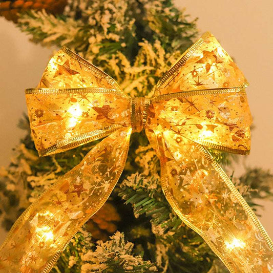 LED Copper Wire Lighting Chain Christmas Ribbon