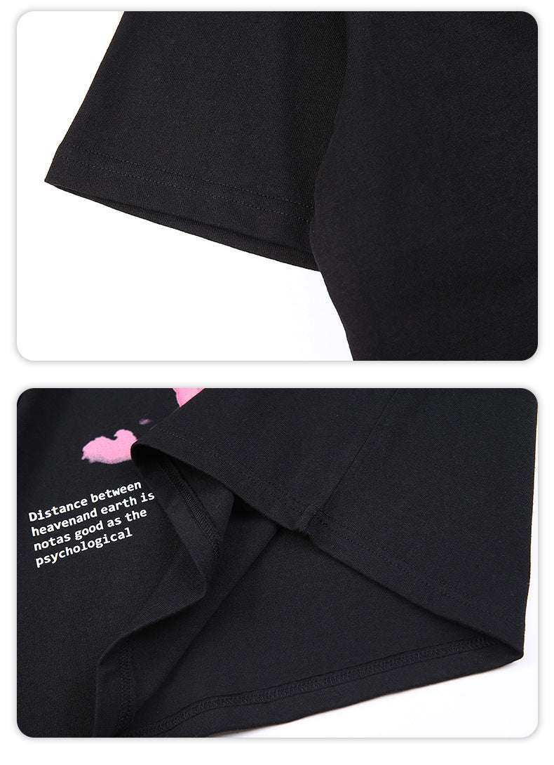 Men's Loose Fit Cupid Print Short Sleeve