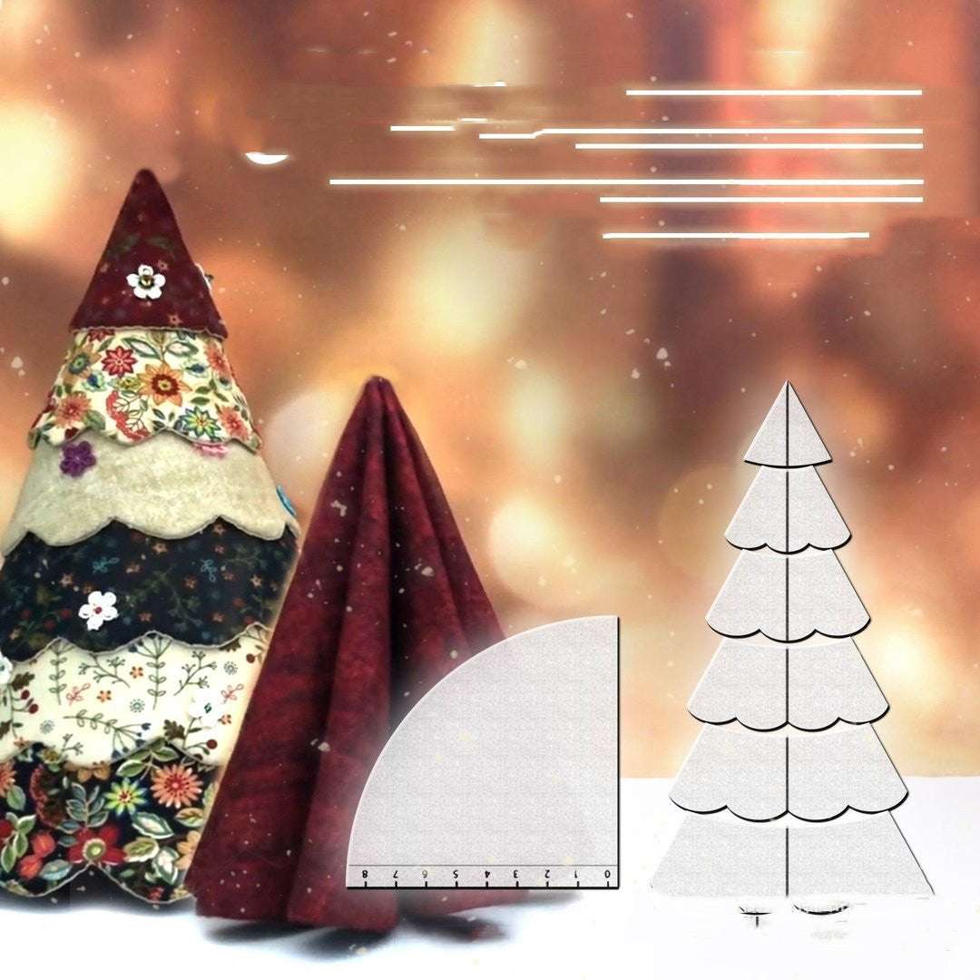 Handmade Christmas Tree Quilting Set Of 7