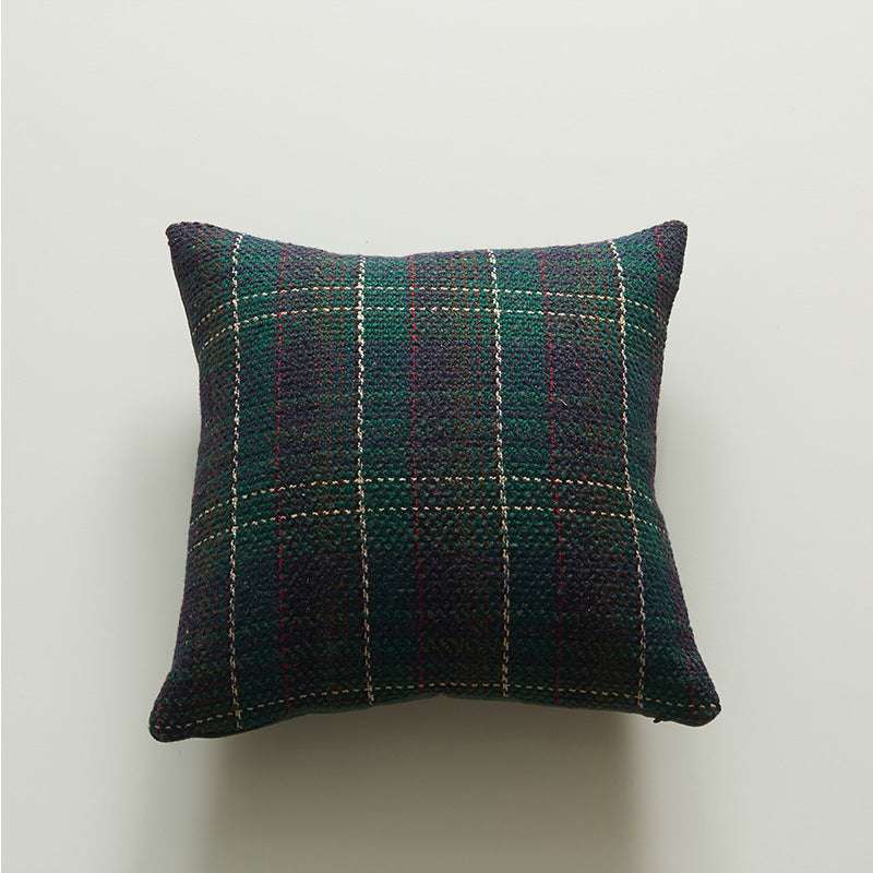 Home Fashion Christmas Wool Plaid Pillowcase
