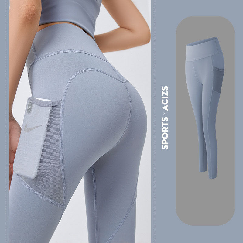 Yoga Pants Women With Pocket Leggings Sport Girl Gym Leggings Women Tummy Control Jogging Tights Female Fitness Pants - globaltradeleader