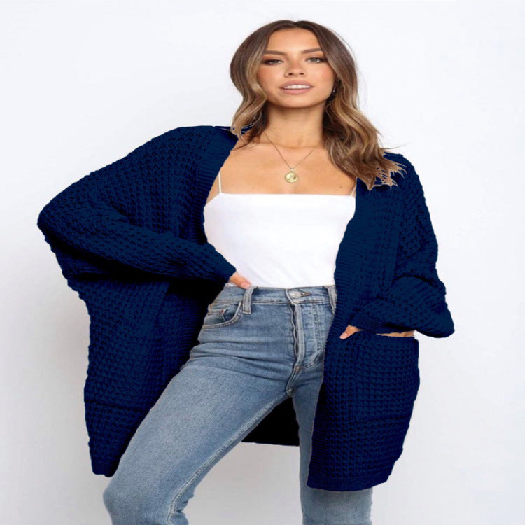 Women's New Style Knitwear Solid Color Long - globaltradeleader