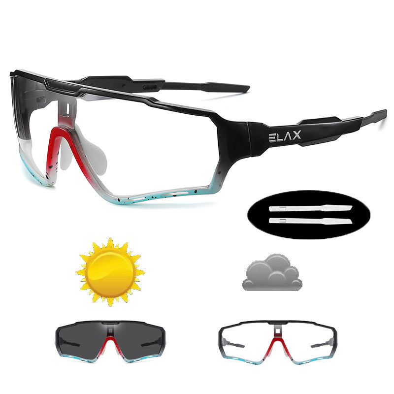 Cycling Color Changing Windproof Outdoor Sports Glasses