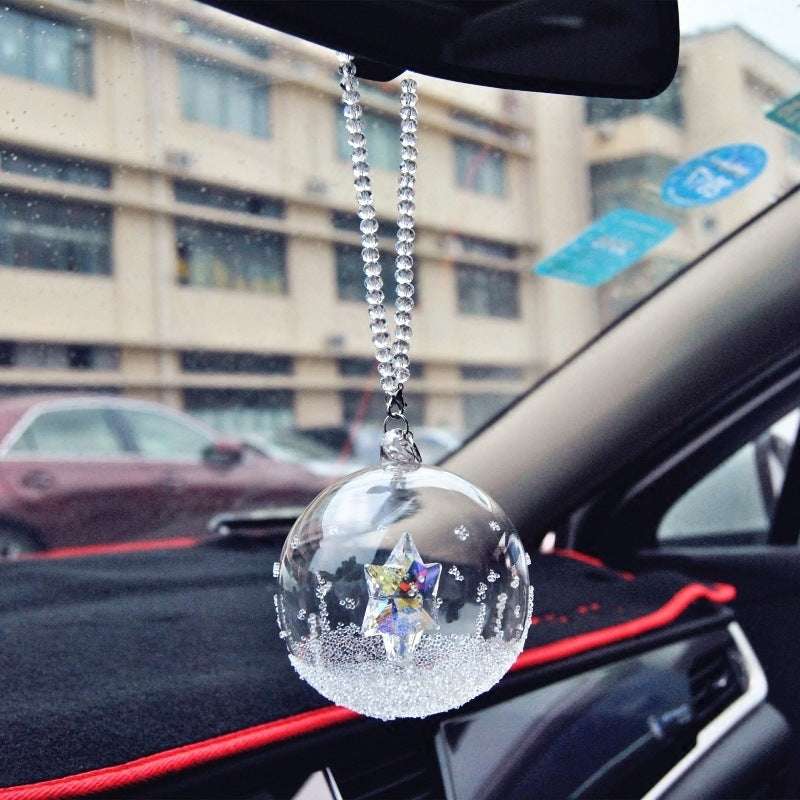 Car Fashion Christmas Crystal Ball Pendant
