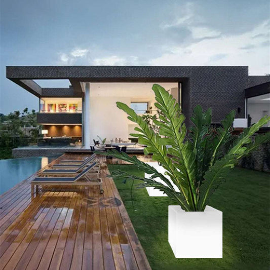 Super Bright Luminous Waterproof Plastic Flowerpot Garden Lamp - globaltradeleader