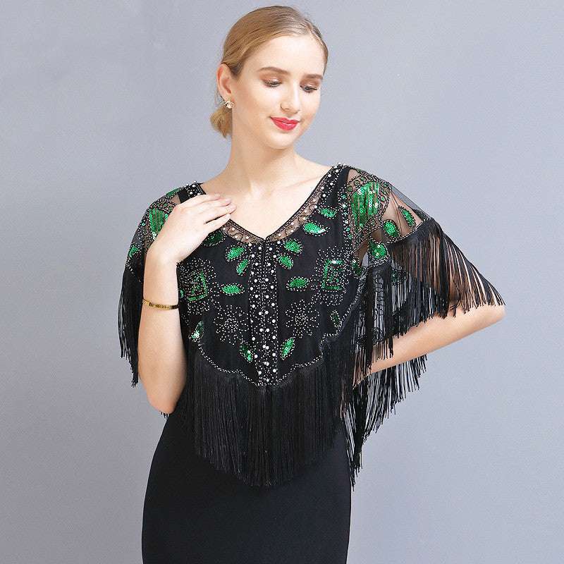 Women's Short Tassel Shawl