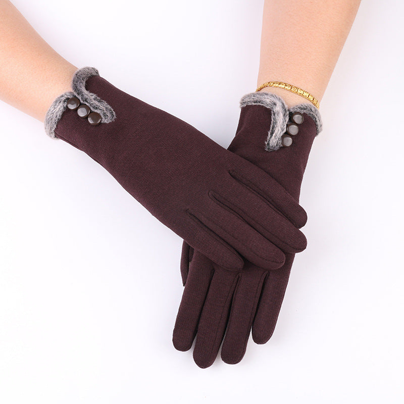 Women's Warm Winter Gloves With Non Down Touch Screen - globaltradeleader