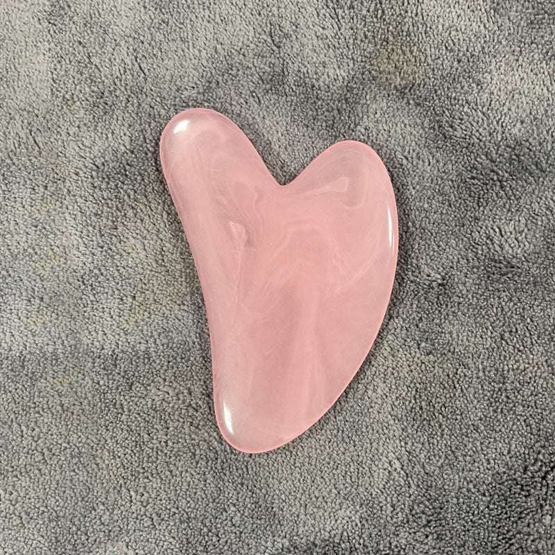 Resin Beeswax Heart-shaped Facial Scraper