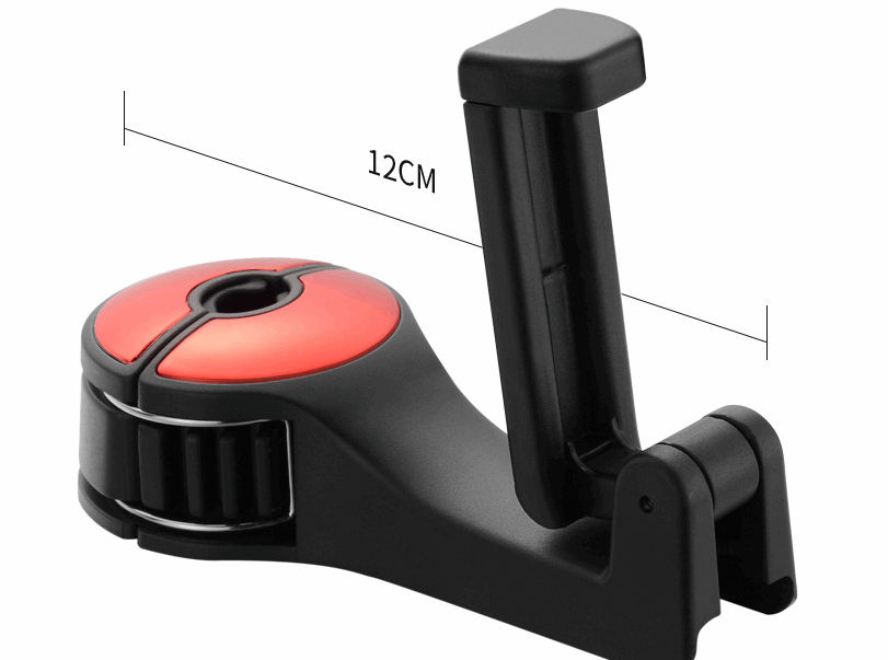 Car Phone Holder Hook Car Creative Rear Headrest Hook Car Lock Type Mobile Phone Holder