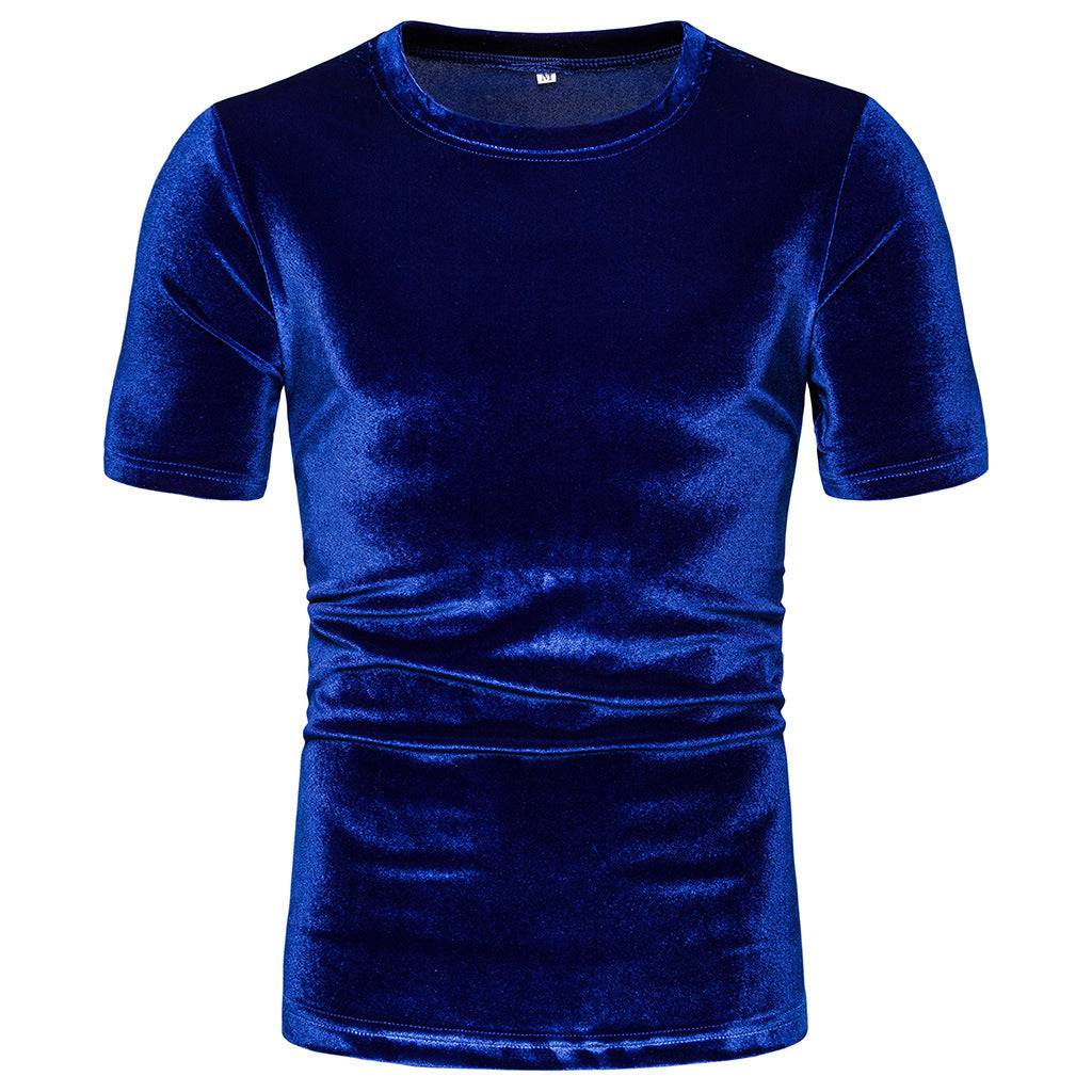 Men's Summer Solid Color Short-sleeved T-shirt - globaltradeleader