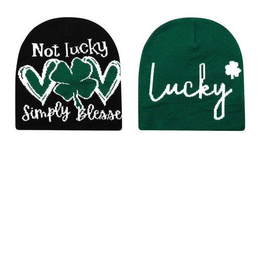 Letter Knitted Hat Autumn And Winter Outdoor Warm Hat - globaltradeleader