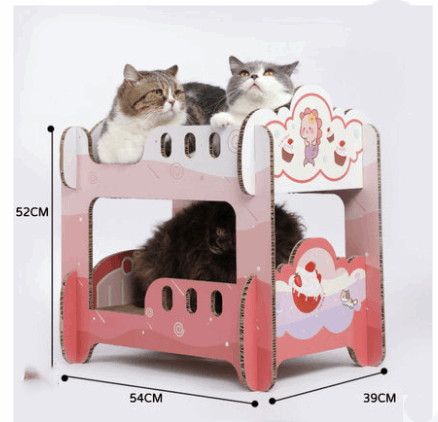 Scratched Board Nest Double Layer Corrugated Cat Litter