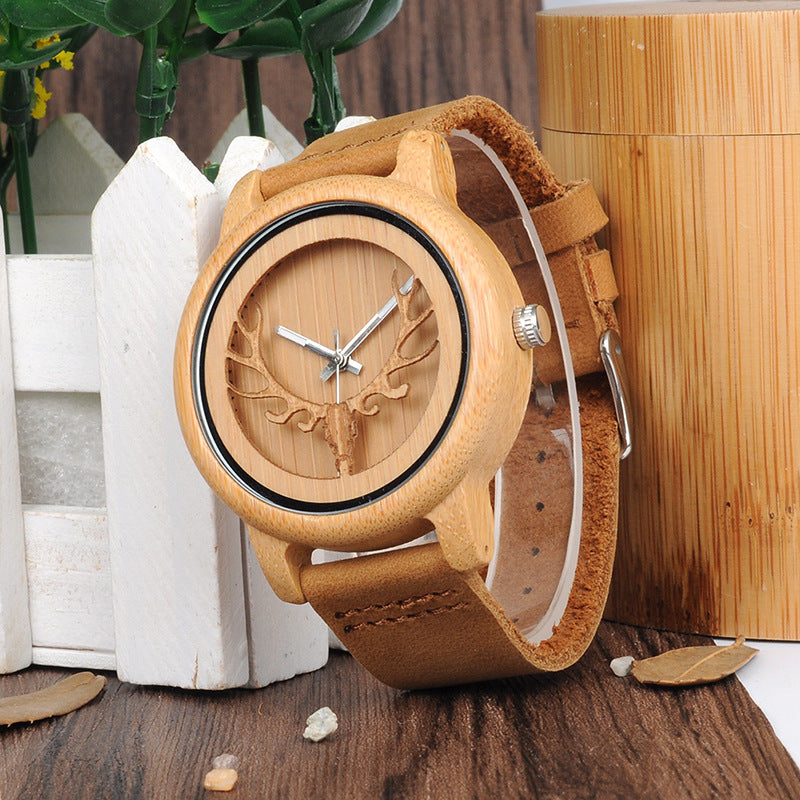 Wooden Watch Couple Bamboo - globaltradeleader