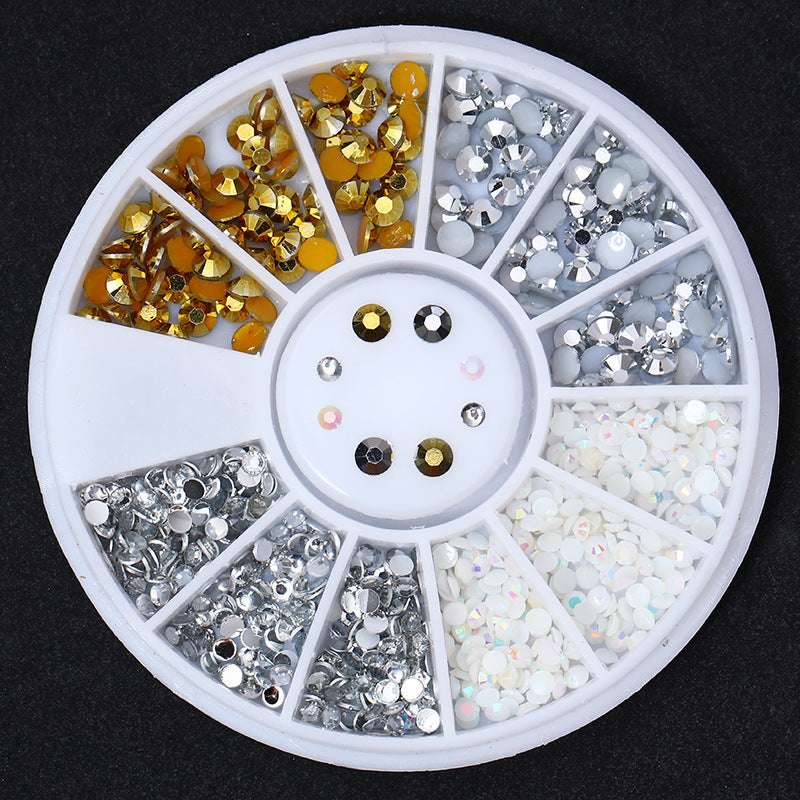 Nail Disc Ornament Nail Crystal Electroplating Rivet Metal