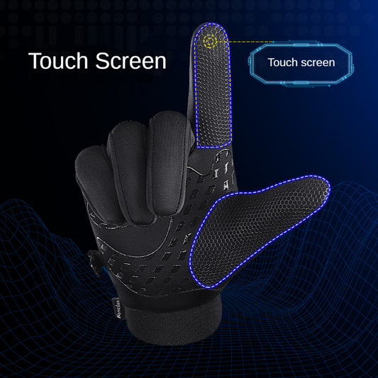 Touch Screen Windproof And Water-repellent Cycling Gloves