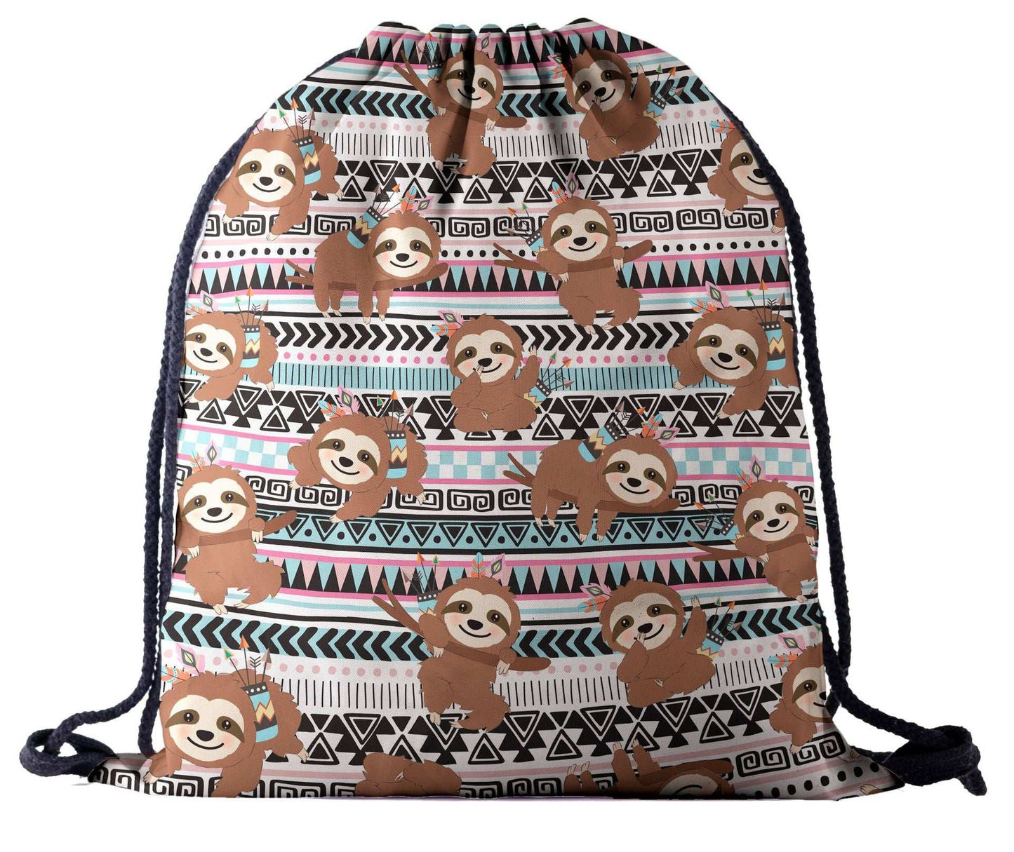 Sloth Series 3d Digital Print Drawstring Pocket Backpack